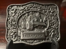 Timberjack Belt Buckle Floral Leaves Acorns 550 Skidder Very Sturdy and Detailed