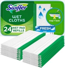 Swiffer Sweeper Wet Mopping Cloths, Mops for Floor Cleaning, Open-Window Fresh,