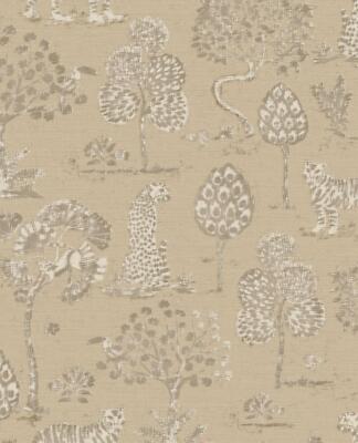 Eijffinger Tapete 317311 Oasis hellbraun Savanne Leopard Tiger Vliestapete 