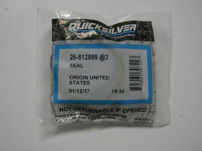 Mercury Marine Quicksilver Mariner 26-812889 Seal OEM pack of 3 each
