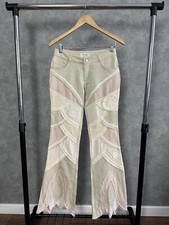 Vintage Embroidered Floral Women  s Pants Size S