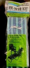 Arden Paradise Lawn Chair Re-Web Kit #79991 Blue Green White 3 inches 30 feet