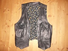 maßgefertigte Leder Weste, Größe M?, 90er Jahre, Biker Rocker Kutte  Old School