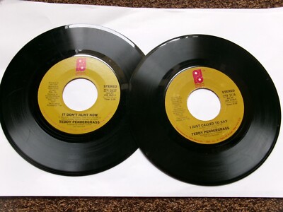 Teddy Pendergrass - EX 45 Lot of 2-I Just Called to Say/Only You/It Don't Hurt