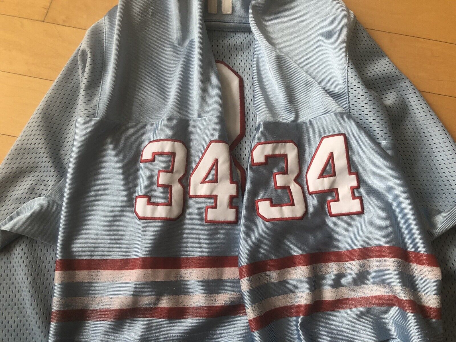 Mitchell & Ness EARL CAMPBELL #34 Houston Oilers Jersey Stitched Sz 56