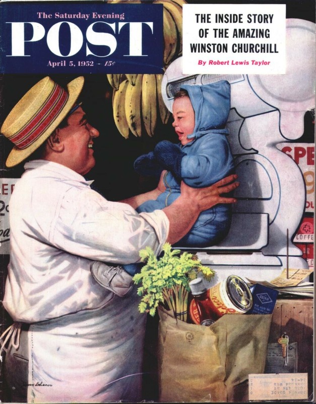April 5, 1952 SATURDAY EVENING POST  Dohanos 100% Complete