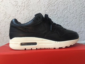 air max preto de couro