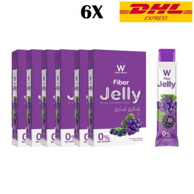 W Wink White Jelly Fiber Detox Good Shape Healthy Weight Management 6X