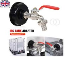 IBC Tank Adapter Connector S60X6 To Garden Tap With 1/2 Hose Fitting Fuel Water