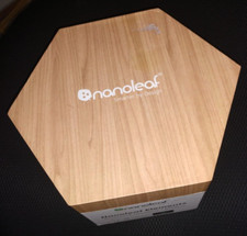 Nanoleaf Elements Wood Look Smarter Kit - Seven (7) Hexagon LED Light Panels