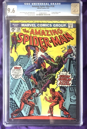 AMAZING SPIDER-MAN #136 MARVEL COMICS 1974 CGC 9.6 1ST Harry Osborn GREEN GOBLIN