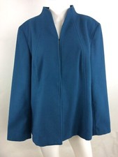 Chico's Vintage Women Jacket Blue Size 2 Large 48 
