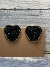black gold tone shoe clips