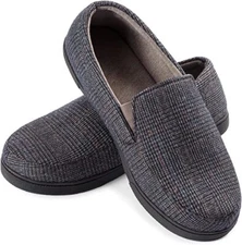 Men's Loafer Slippers Lightweight Memory Foam House Shoes for Indoor Outdoor