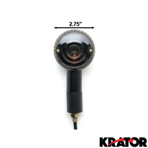 4 new Replacement turn signals front and rear Black with amber bulb and lens - Picture 2 of 4