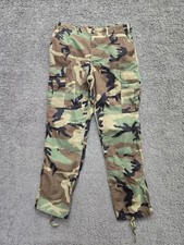 Vintage Camo Pants Men's Medium Army Camo Military 34x31 Camouflage  Flawed  
