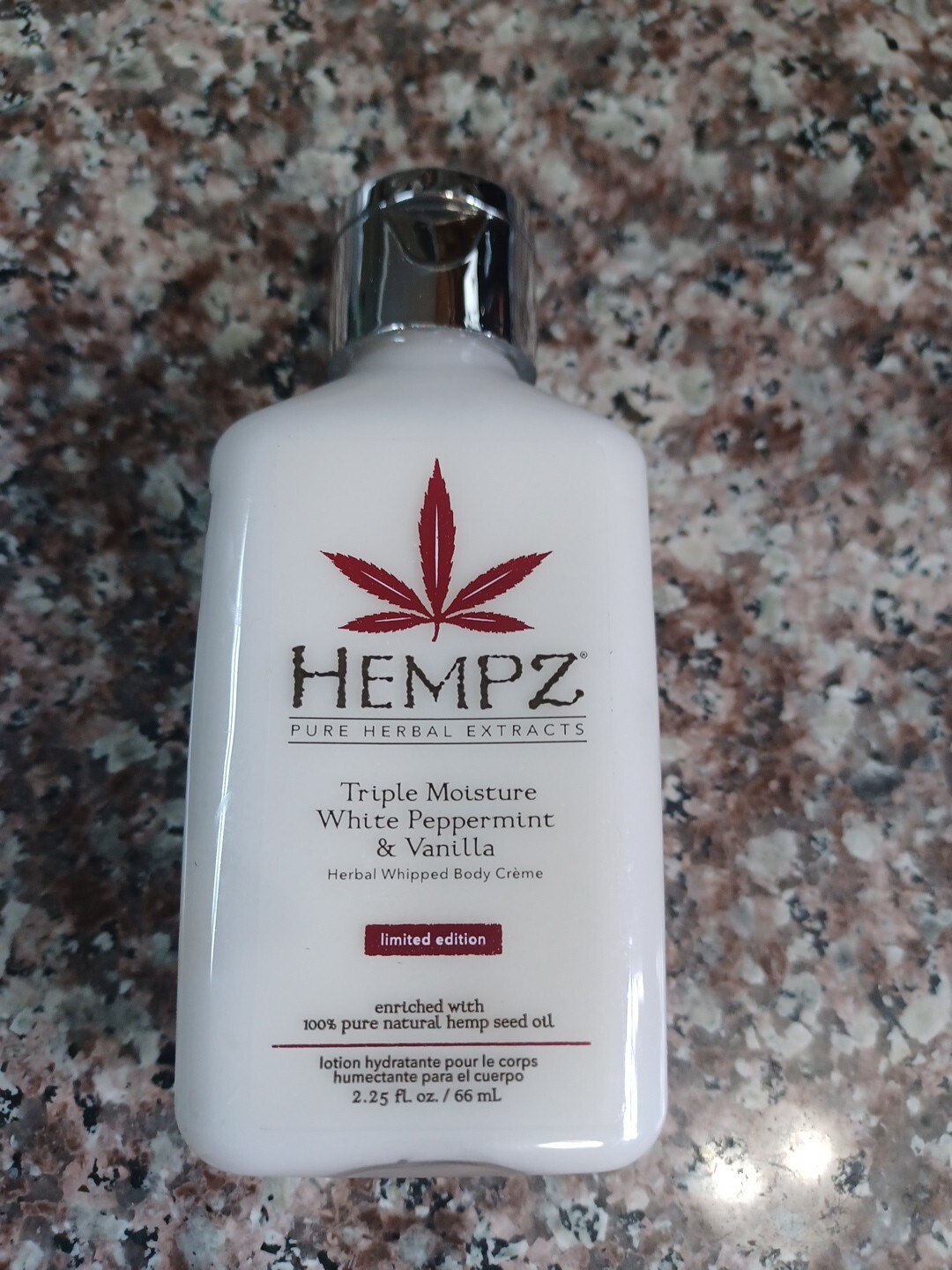 Hempz Triple Moisture  Peppermint Vanilla Pure Herbal Hemp Oil Moisturizer LE
