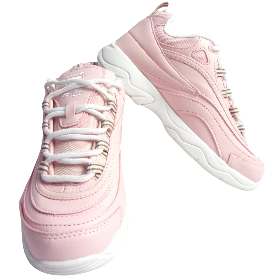 Fila Ray Sneakers Kids Shoes Size 5 Chalk Pink & White