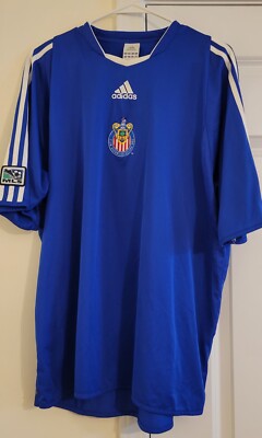Adidas Chivas USA 2008 Blue Away Jersey Men's Size XL Rare