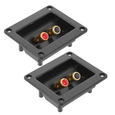 2 Pcs Speaker Accessories Subwoofer Terminal Box Terminals Plates