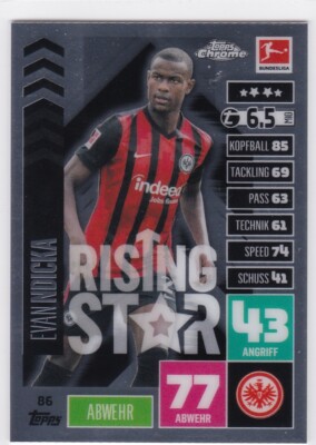 Evan Ndicka 2020-21 Topps Chrome Match Attax Bundesliga Base #86
