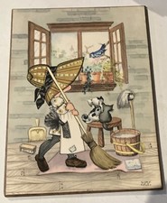 MCM Vintage Holly Hobbie Picture/wall Placque 5.75x7.75  
