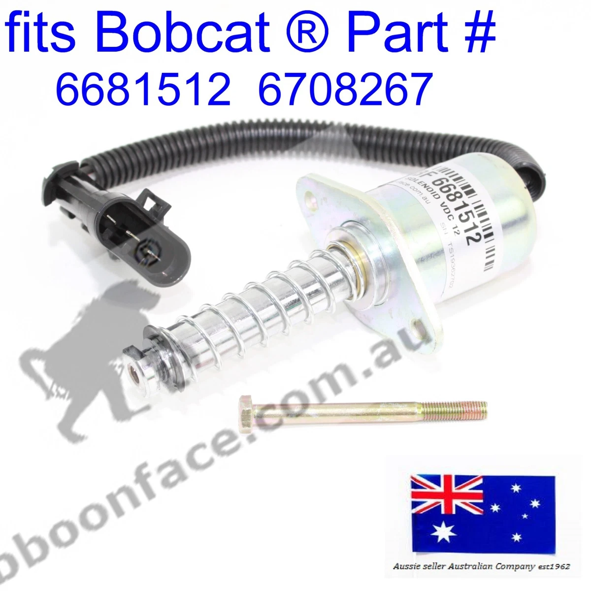 fits Bobcat Traction Lock Brake Solenoid 6681512 Screw 6708267 773 