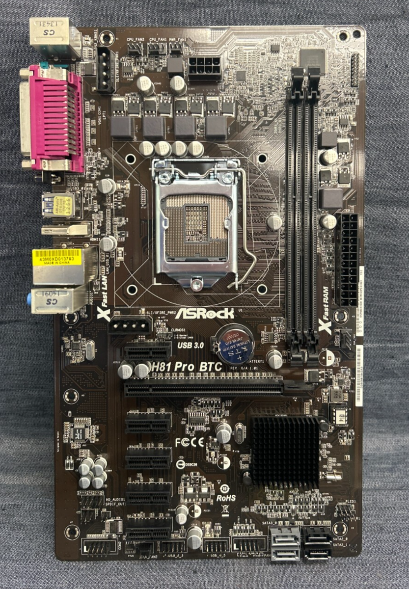 ASROCK H81 PRO BTC MOTHERBOARD INTEL DDR3 LGA 1150 ATX 2 USB 3.0 | eBay