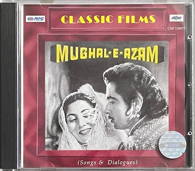 Classic Films Mughal-E-Azam (Songs & Dialouges) - RARE RPG Bollywood CDF 130075