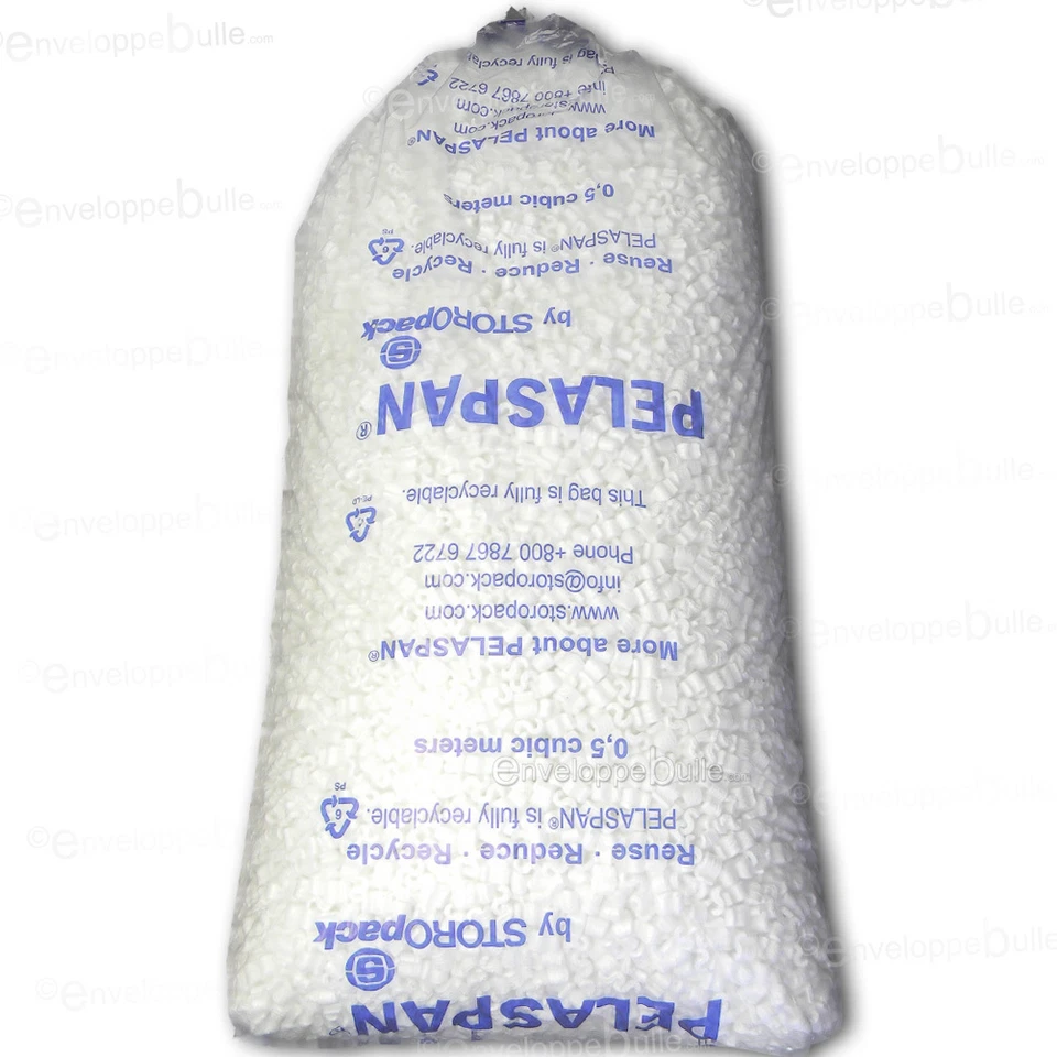 Sac de 500 litres de Particules de calage en polystyrene PELASPAN standard - Photo 1/4