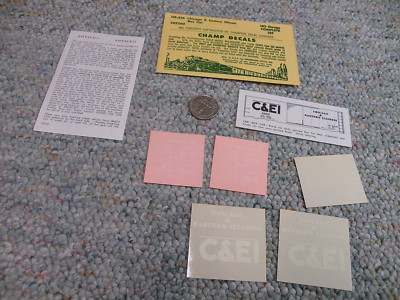 Champ decals HO HB-326 Chicago Eastern Illinois  box car   E132