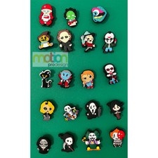 Cartoon Shoe Charms Horror Movie Fits Crocs Accessories