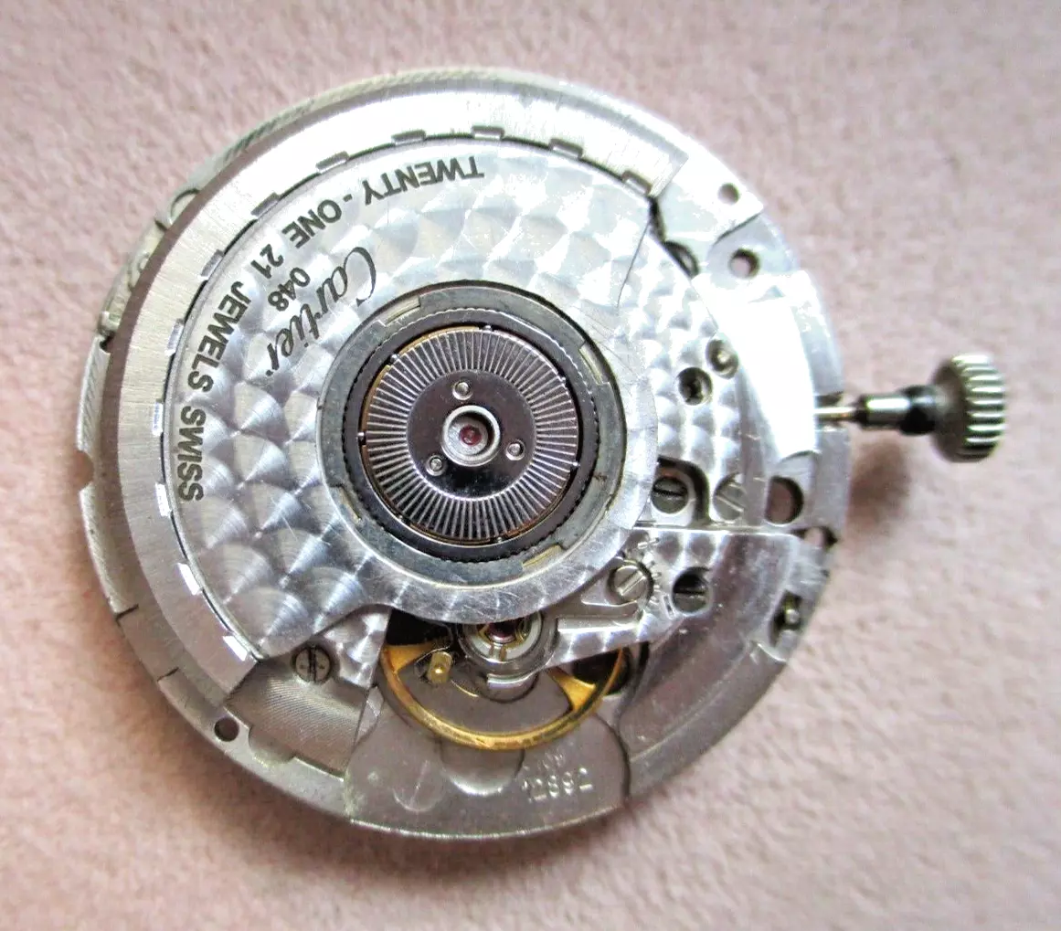 Cartier movement cal 12892 working great for parts eBay