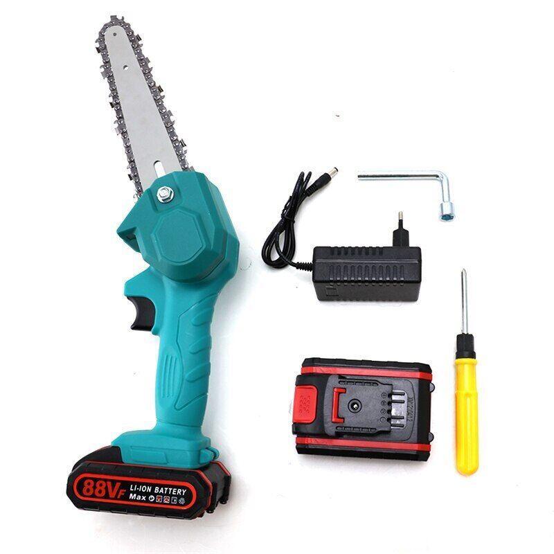 1200W 6 Inch 88V Mini Electric Chainsaw for Woodworking Fruit Trees Garden