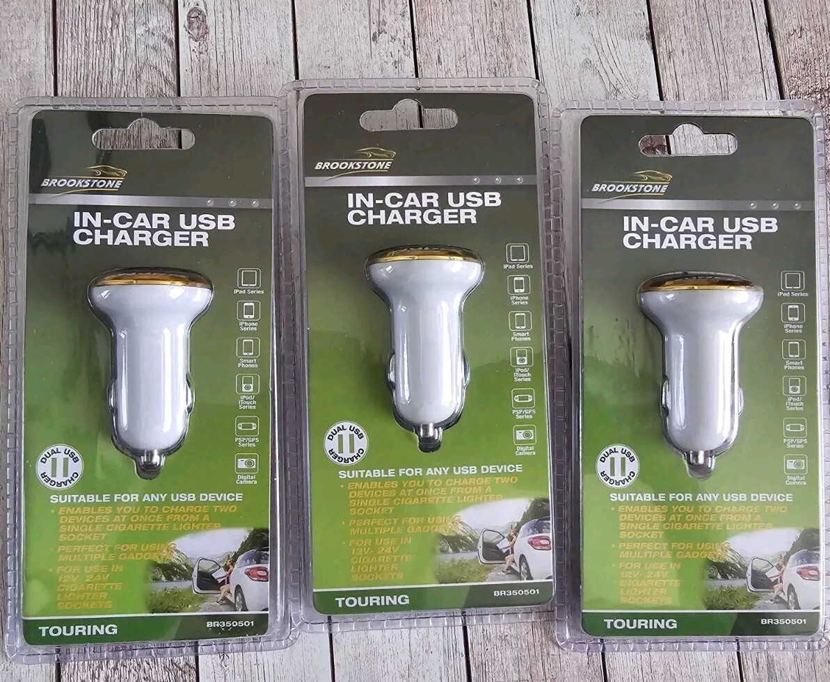 In Car USB Car Charger Dual USB Charger x 3