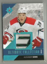 2014-15 Upper Deck UD Ultimate Blue Spectrum Alexander Semin Stick Card #ed / 25