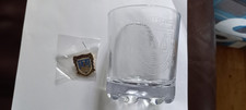 Leith Bowling Club 150th anniversay glass and pin badge