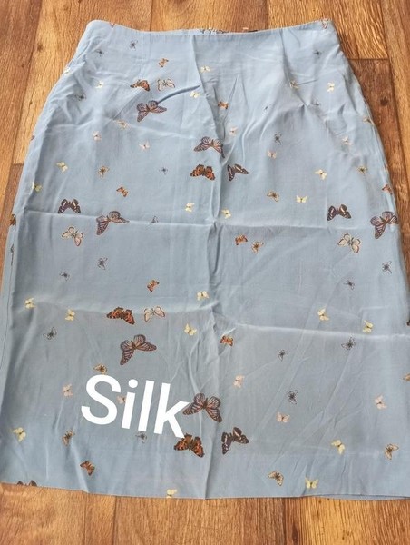 Women Gant Skirt Blue Silk 36 / S / 44