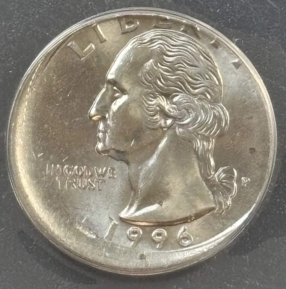 ERROR - 1996 P Washington Quarter 25C ANACS MS63 15% Off-Centered (#884) - Image 3 of 4