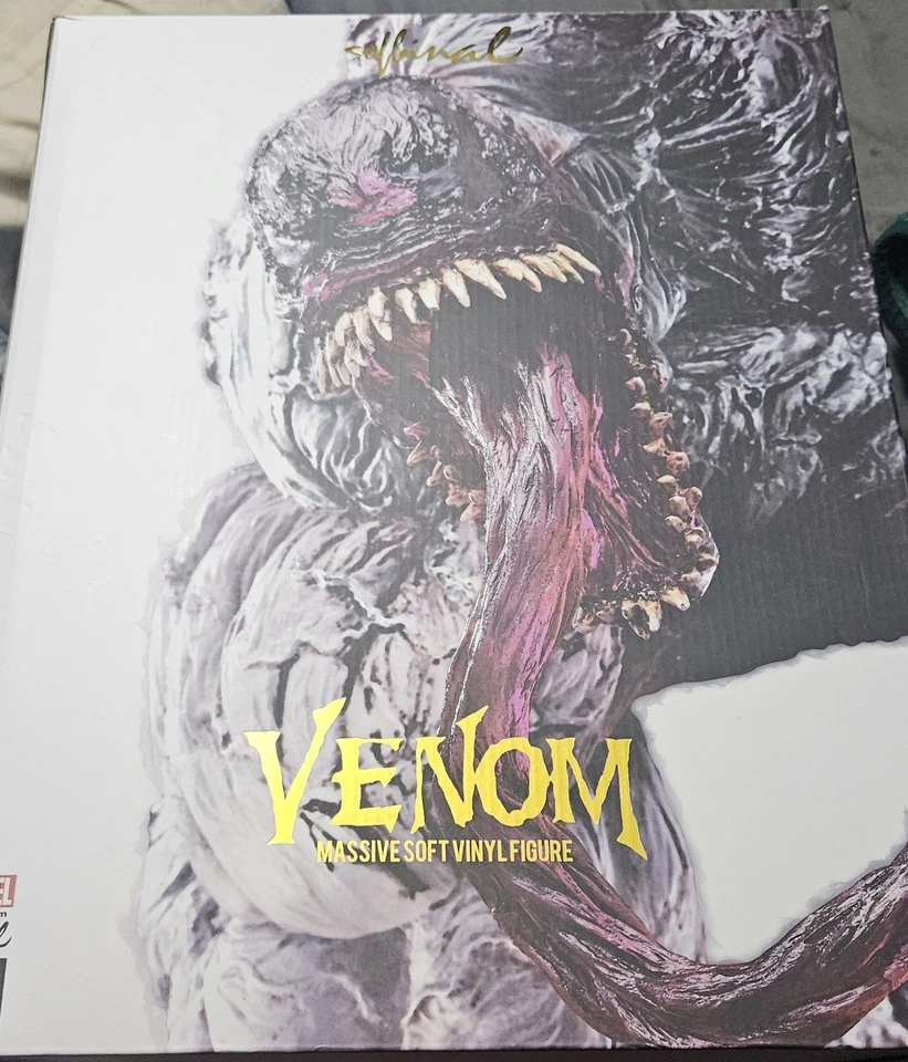 Sentinel Sofbinal Marvel Comics Venom Stealth 1 Estatua de Vinilo Suave Masiva ¡Nueva! Foto 2 de 4