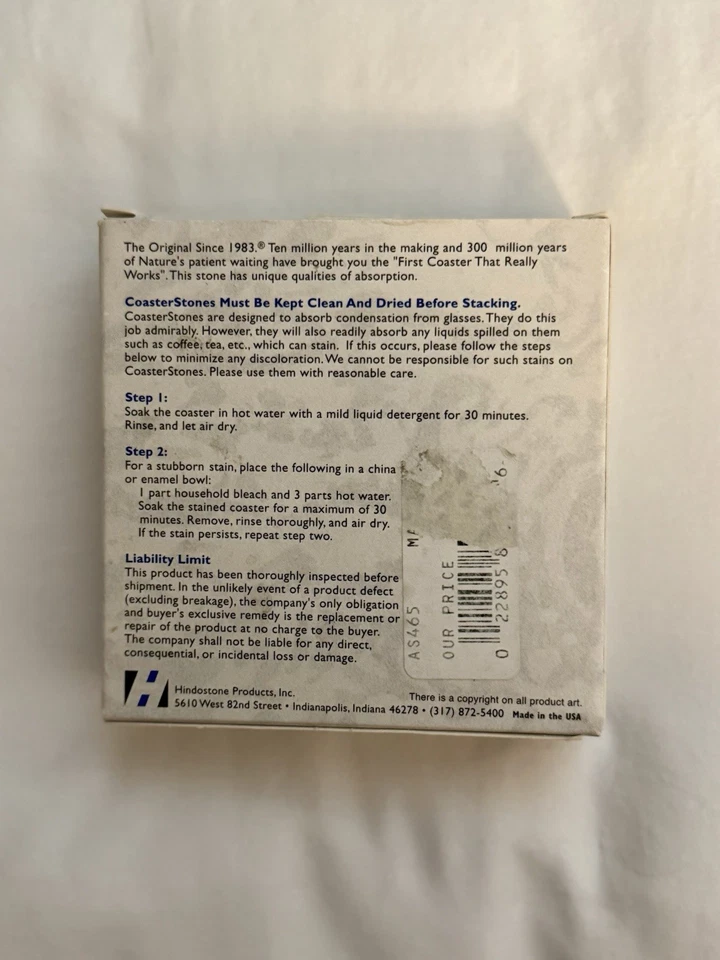 Juego de 4 posavasos originales desde 1983 de colección con caja diseño botánico hecho en EE. UU. Foto 4 de 4