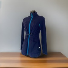 Lululemon Blue Stretchy Jacket Drawstring Waist Women s 8 Binw2