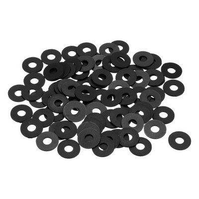 #ad 85Pcs M6 Nylon Flat Washers Plastic Washer 6mm ID 16mm OD 1mm Thick Black $13.53