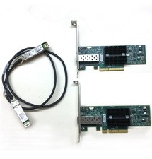 LOT OF 2 MNPA19-XTR 10GB Mellanox ConnectX-2 10Gbe 1m SFP Cable Network Card