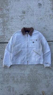 Faded Carhartt Detroit Jacket Interstellar RNJ001 BRN XL Insane Rare Distressing