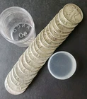 Tube of 20 50c Walking Liberty Silver Half Dollars