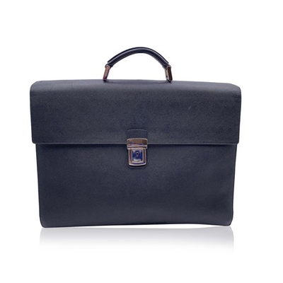 #ad Borsa da lavoro ventiquattrore Prada in pelle Saffiano nera a 3 soffietti EUR 692.00