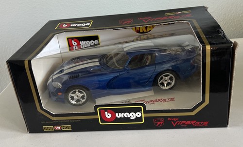 Burago Diecast 1:18 Diamonds Dodge Viper GTS Coupe Blue L
