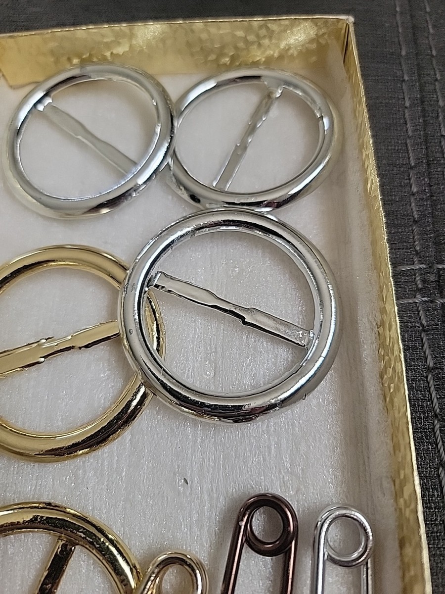 Vintage Lot Of Buckles And Pins Estate Find Unbranded. View 2