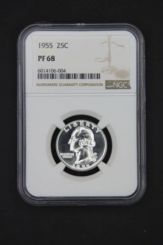 1955 Washington Silver Quarter Proof PF68 NGC *SHIPS FREE*